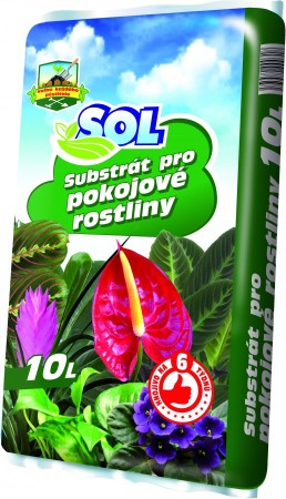 substrát pro pokojové rostliny 10L